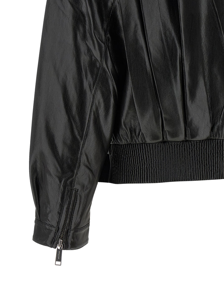 Self Portrait Biker Jacket Puffer Jackets - Nero | cdeddad26d0b0caf3611ceb60d3925c23b35a5fc