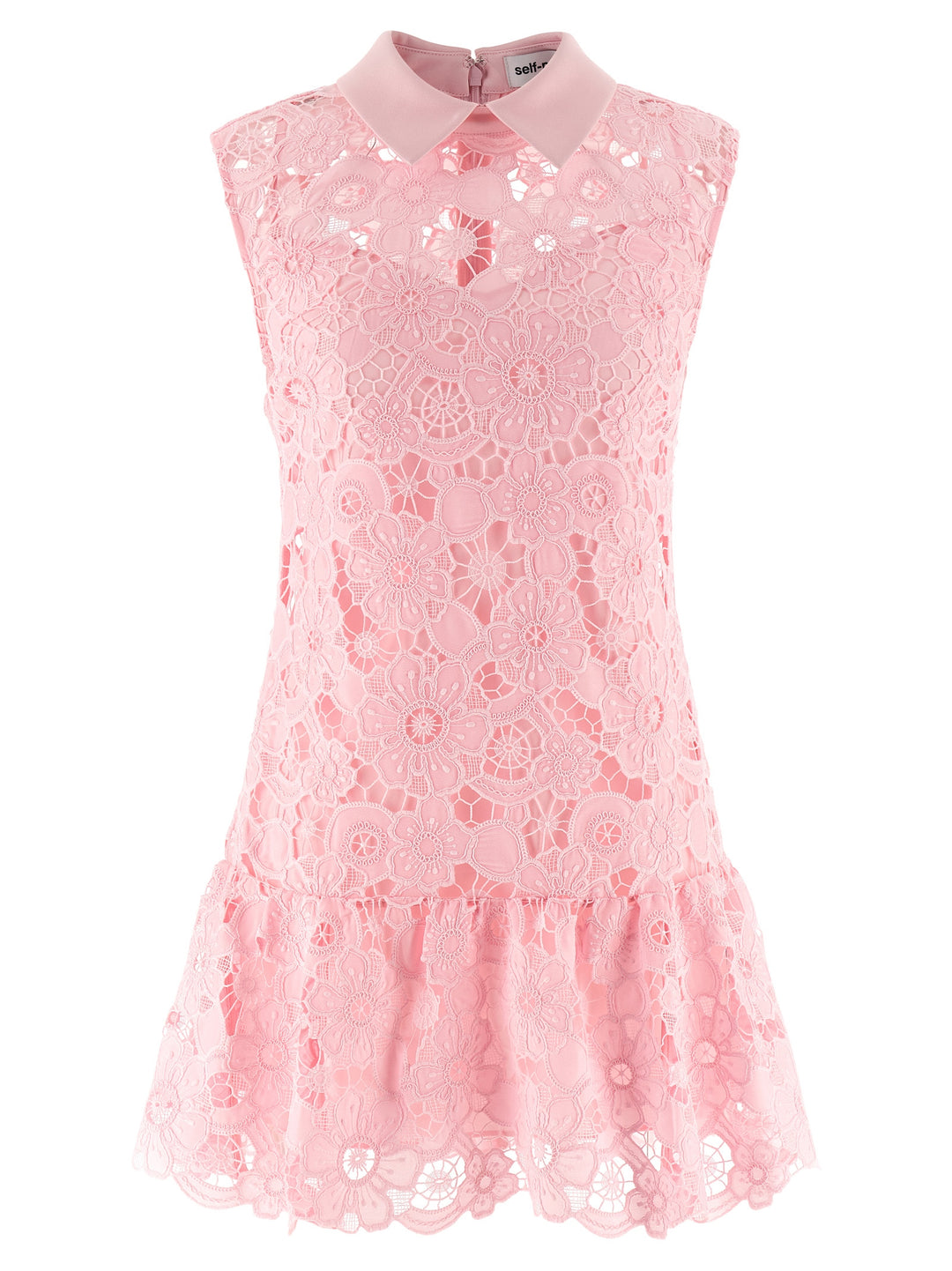 Self Portrait Pink Lace Collared Abiti - Rosa | 6c8736114eef84d4c2d92262cc5f0a178d747e39