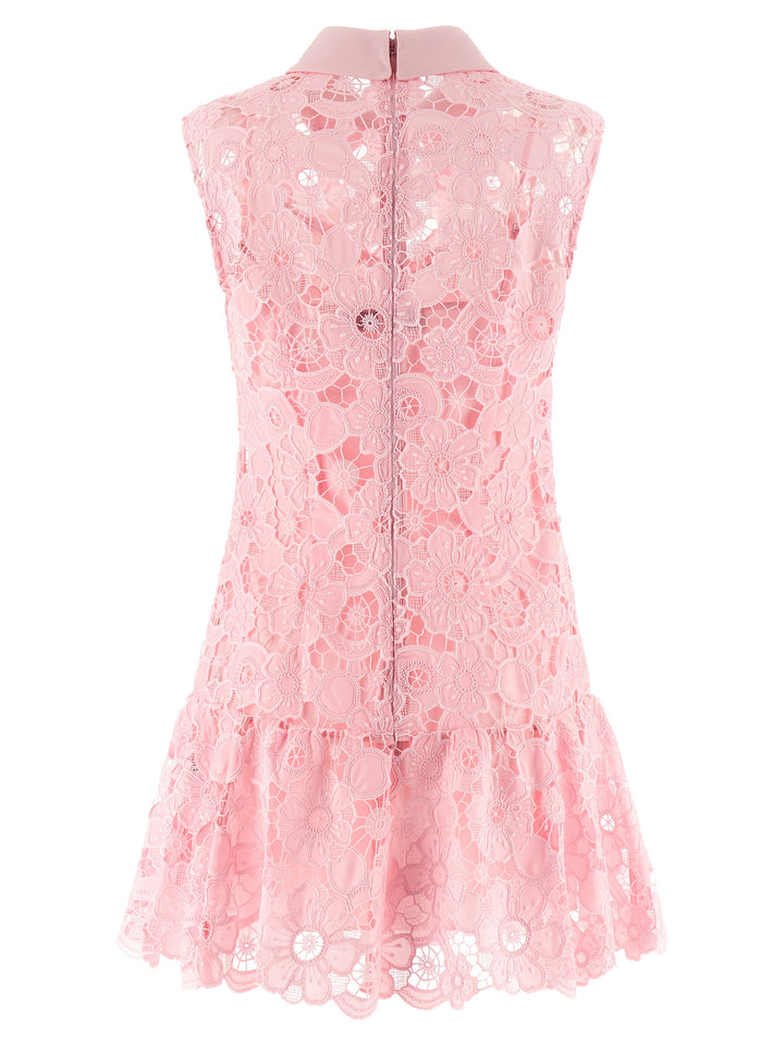 Self Portrait Pink Lace Collared Abiti - Rosa | 01246a667c4ebecce238ae78306835ebac56b912