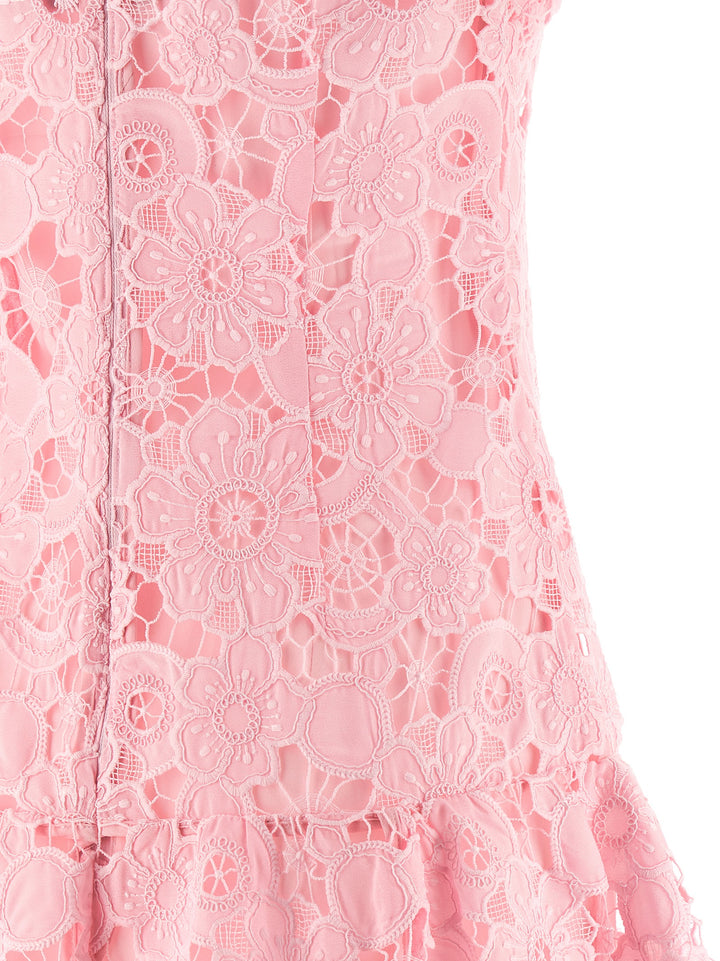 Self Portrait Pink Lace Collared Abiti - Rosa | 5486827c57cc773479907827d555817bec99ae41