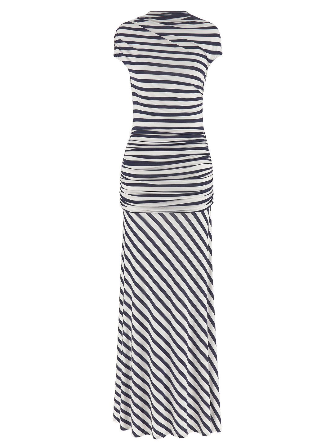 Self Portrait Navy Stripe Jersey Maxi Abiti - Blu | 59ddeec672675962b9ea4ae336b0ed76943550b1