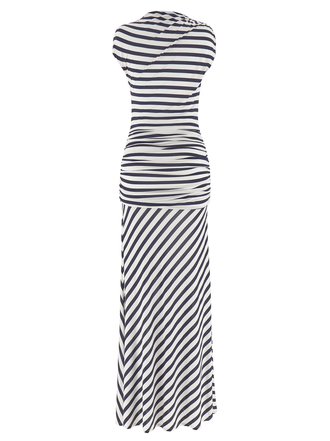 Self Portrait Navy Stripe Jersey Maxi Abiti - Blu | 7b57c68f4c428206812156c5641d043e10383eb2