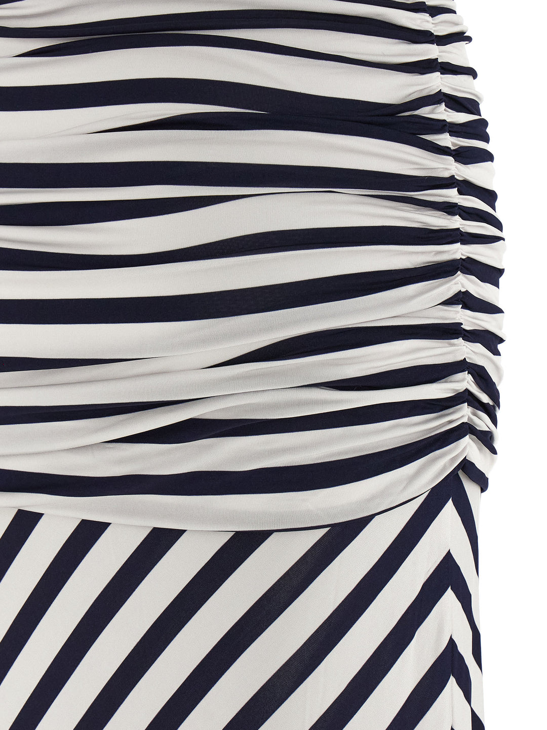 Self Portrait Navy Stripe Jersey Maxi Abiti - Blu | a21b20d94e4e8b60fe856fc8341671ca73d22bfe