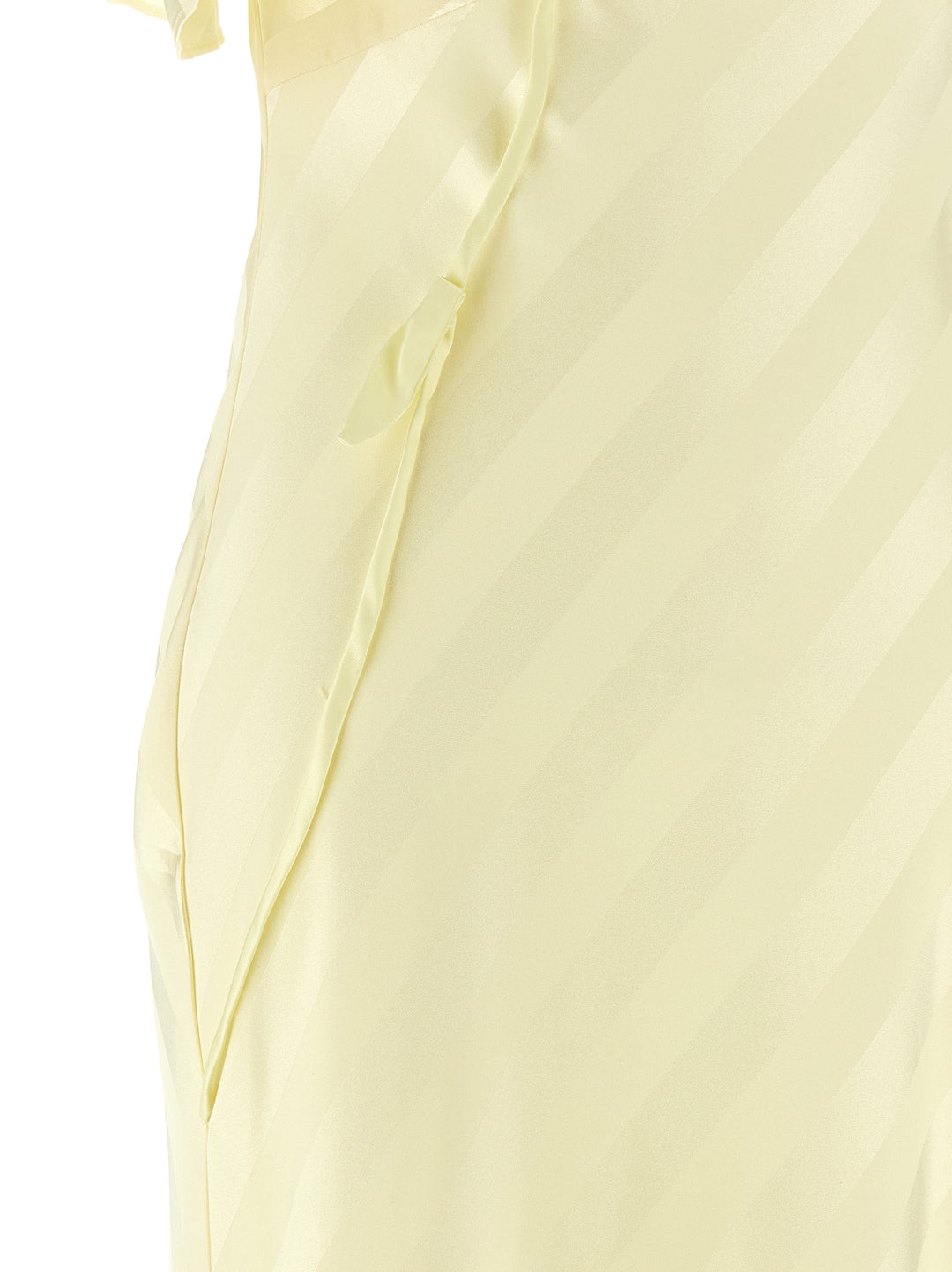 Self Portrait Satin Striped Abiti - Giallo | 3774c6b55a6d007702c7bd8fe3fa4a6cc028c067