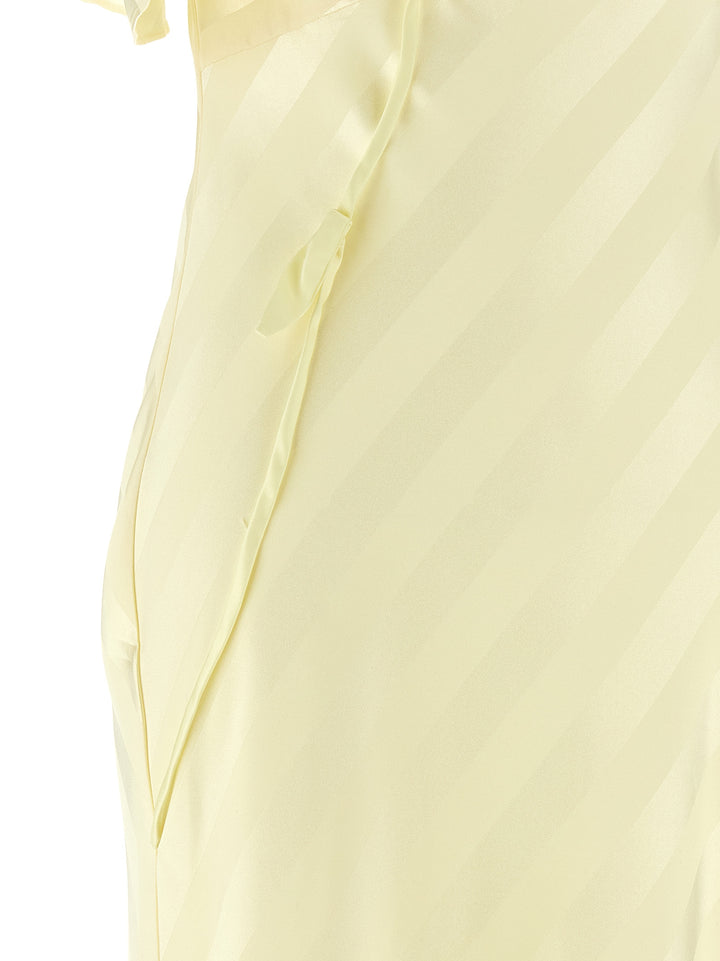 Self Portrait Satin Striped Abiti - Giallo | 3774c6b55a6d007702c7bd8fe3fa4a6cc028c067