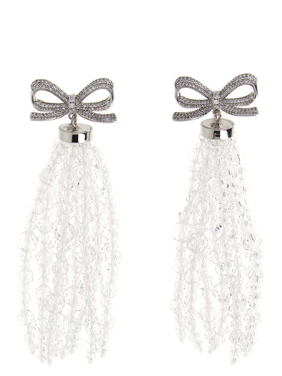 Self Portrait Bow Beaded Waterfall Gioielli - Silver | fe55cd0609150838a6c16809473072dadaa49000
