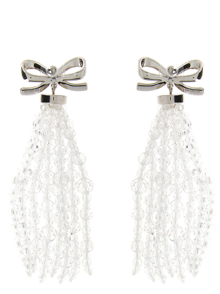 Self Portrait Bow Beaded Waterfall Gioielli - Silver | 1af6334a9e9f5e26976af09c61783b3d3c94d287