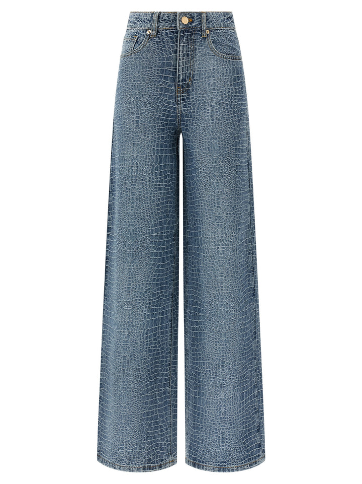 Self Portrait Rhinestone Jeans - Blu | 0a9d6c2a63a92c4ddeaef2c1a535ead05335cb38