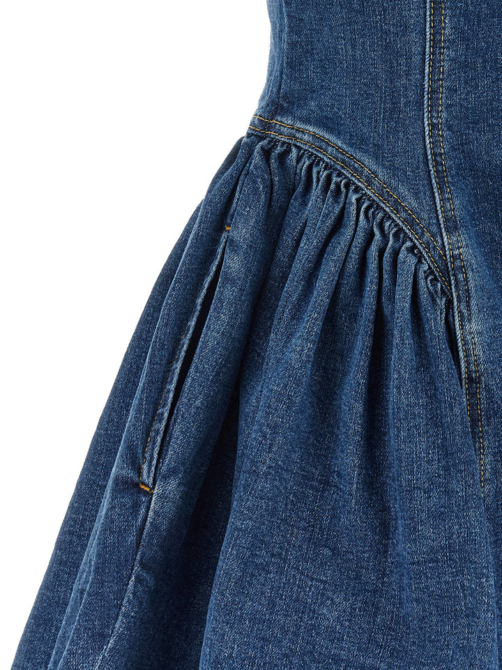 Self Portrait Denim Mini Dress Abiti - Blu | 2065a9c2596db89e95b2480093830f5cb8674b9f