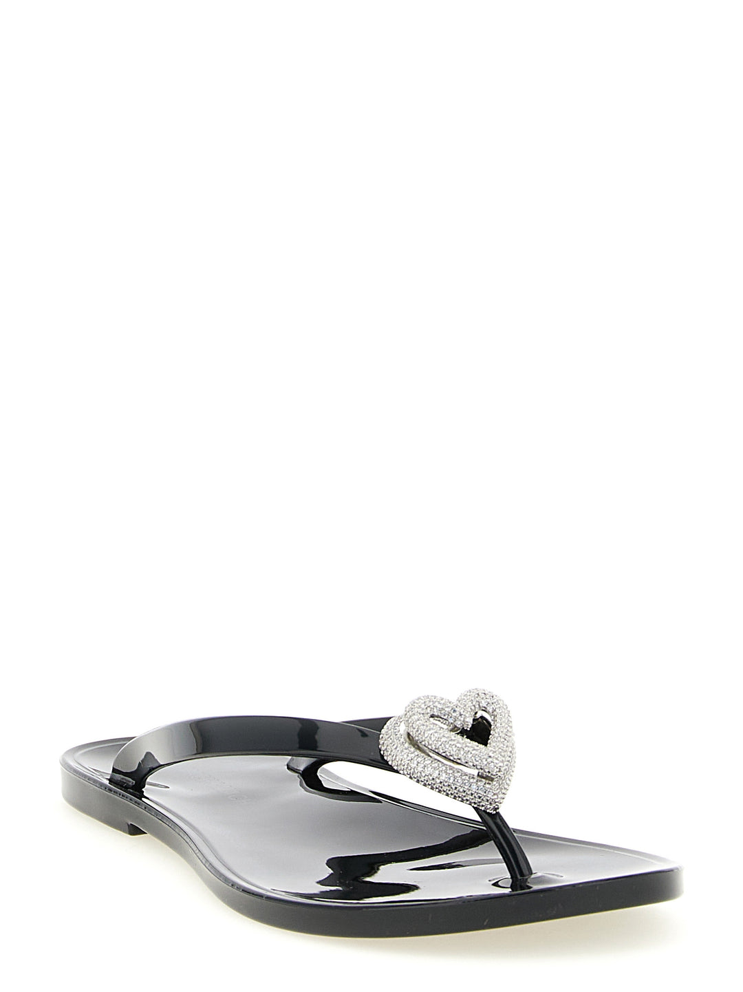 Mach & Mach Double Heart Sandali - Nero | 361eb3218de5d6ac2f5ca535b2d635c58de20b15