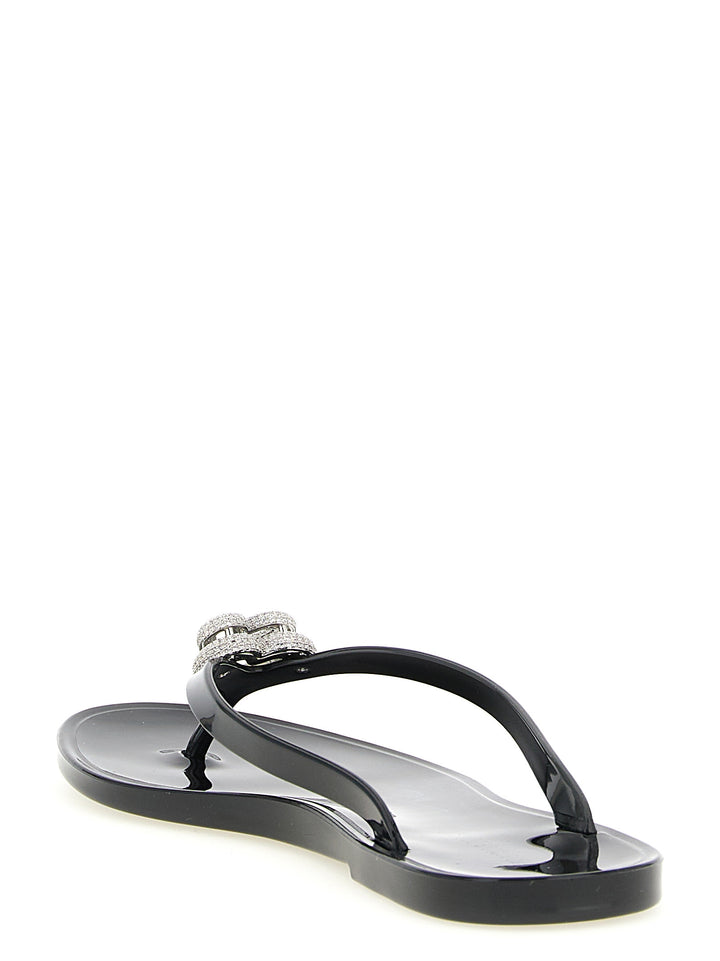 Mach & Mach Double Heart Sandali - Nero | 3aa315476245f7609351db3b53a3f8d20b234a1d