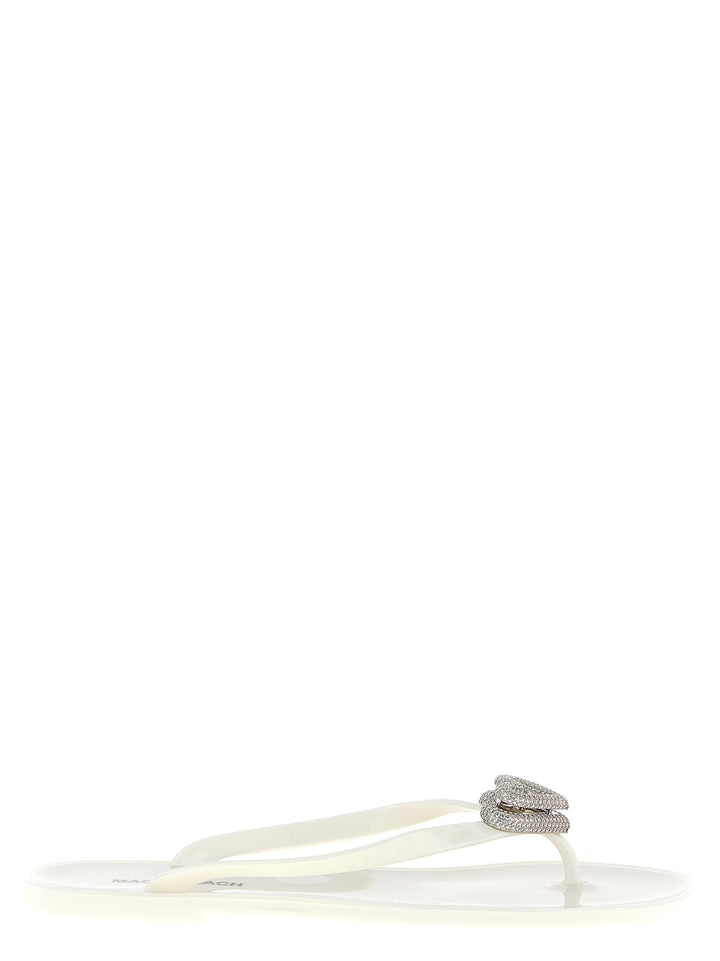 Mach & Mach Double Heart Sandali - Bianco | 3ec5292e7f36b0293204a75384f72268c27c46ad