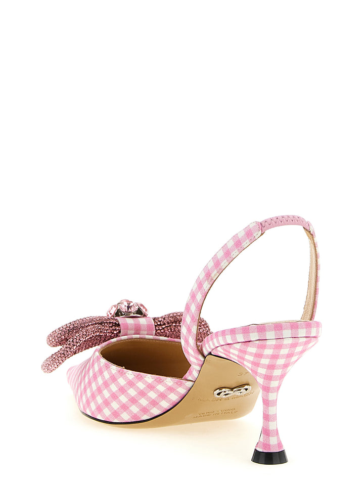 Mach & Mach Double Bow Decollete - Rosa | 90f7404c17a2a3a0b5e2f1e15716676c87df8956