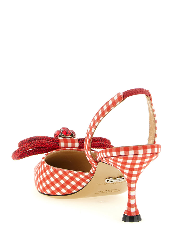 Mach & Mach Double Bow Decollete - Rosso | 7586d846ccd3e7751c3e2641e1ddf62a04fed36b