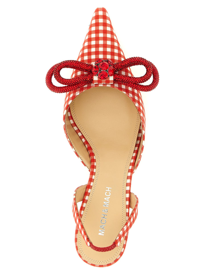Mach & Mach Double Bow Decollete - Rosso | b0c840c53ec617ae181985b42469ead5afcf93fc