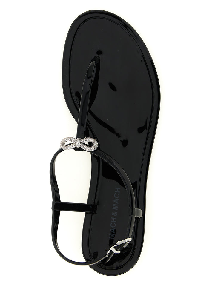 Mach & Mach Double Bow Sandali - Nero | 9caa6dade3ad9e6b07dacb5960baea8d08622234