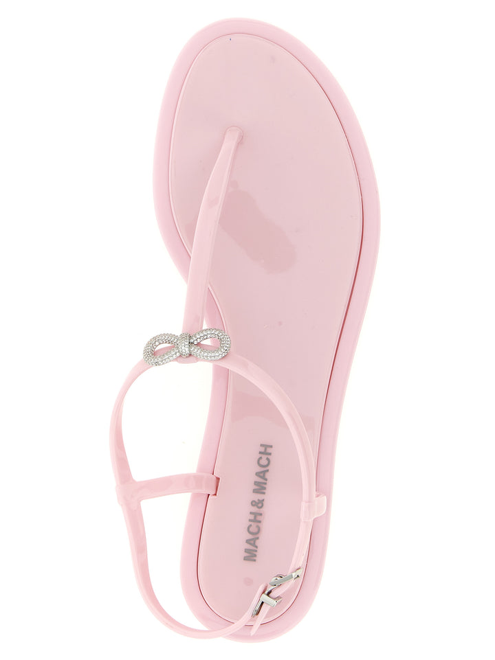 Mach & Mach Double Bow Sandali - Rosa | c22ed61aac733ad8dc2cc5394b78d93ffe9fd1bc