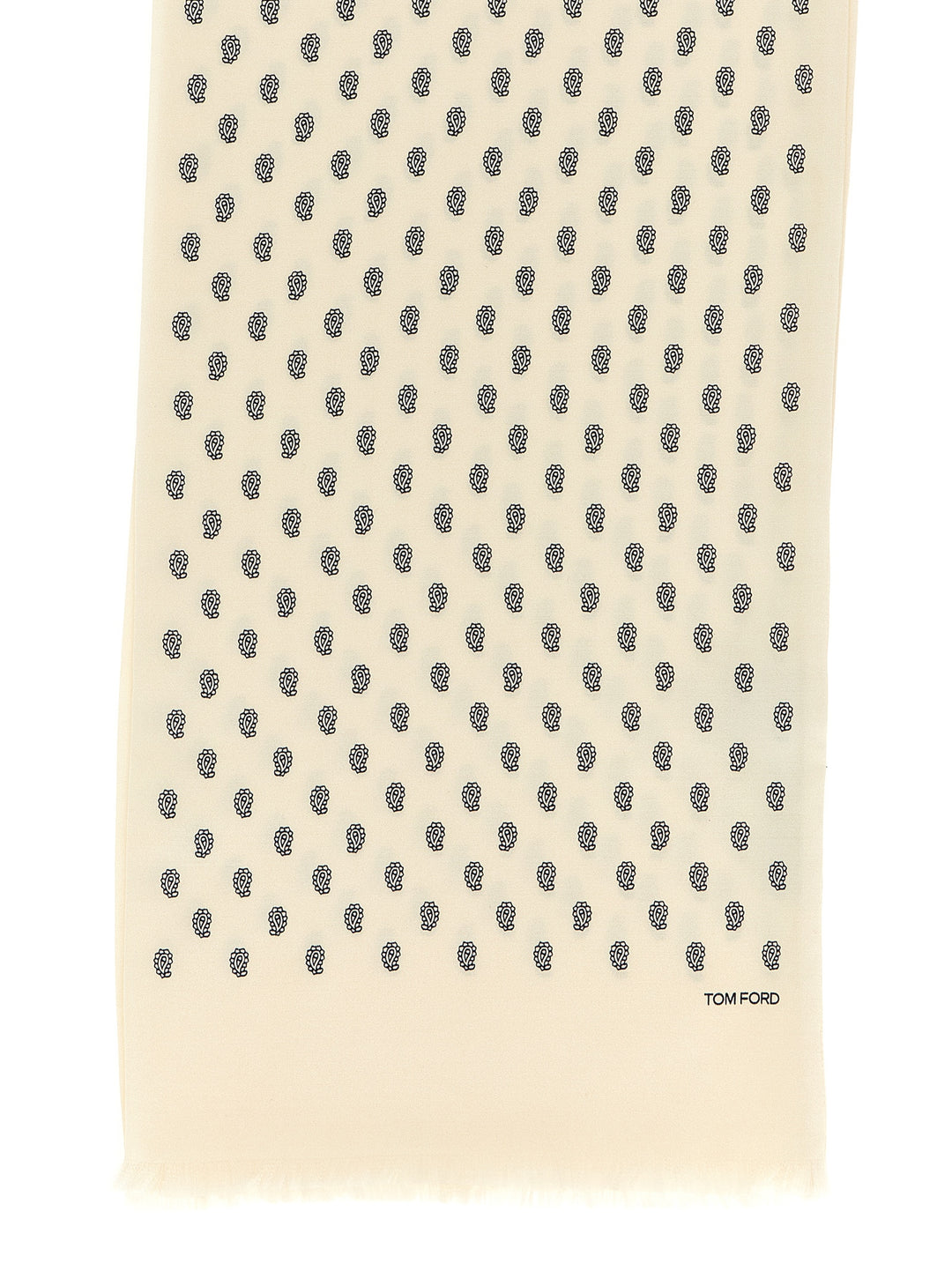 Tom Ford Paisley Print Scarf Sciarpe - Beige | bd017024e10b393f69490a2a3f669750090b1167