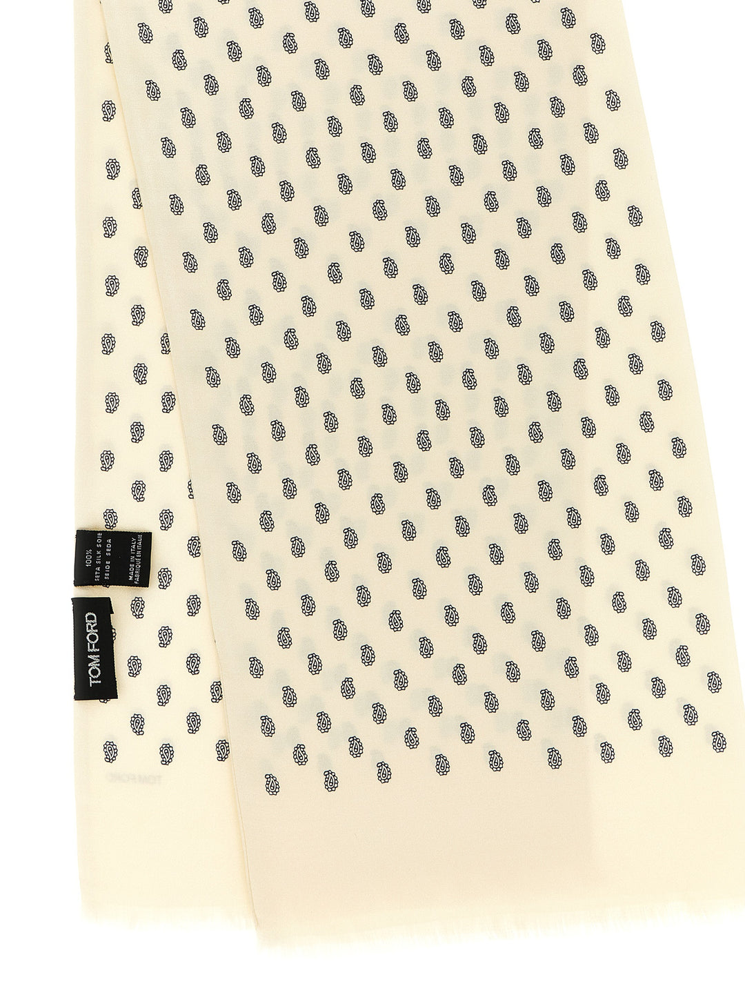 Tom Ford Paisley Print Scarf Sciarpe - Beige | 22b2b9d10fab335ae27a680bcdedd63da3121cd6