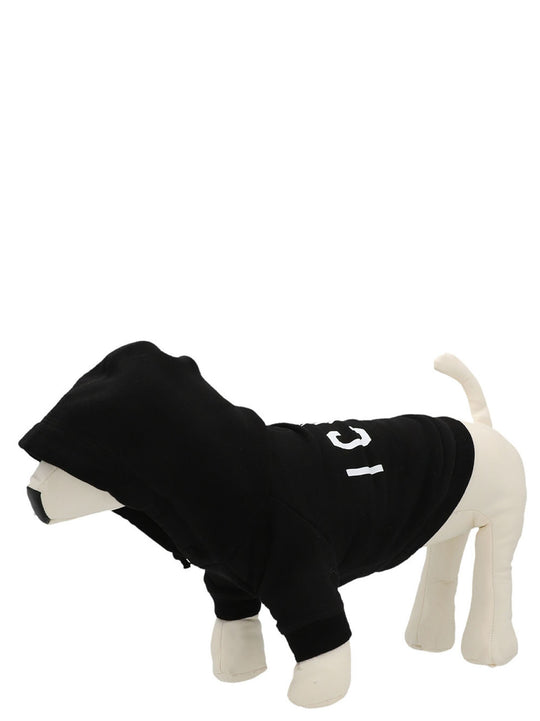 Dsquared2 X Poldo Dog Hoodie Pets Accesories Bianco/Nero