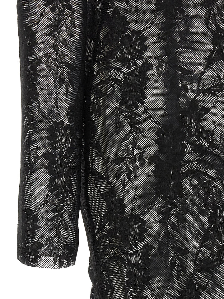 Norma Kamali Mermaid Lace Dress Abiti - Nero | b423fc068ebd952445608e185f1f8338d227c892