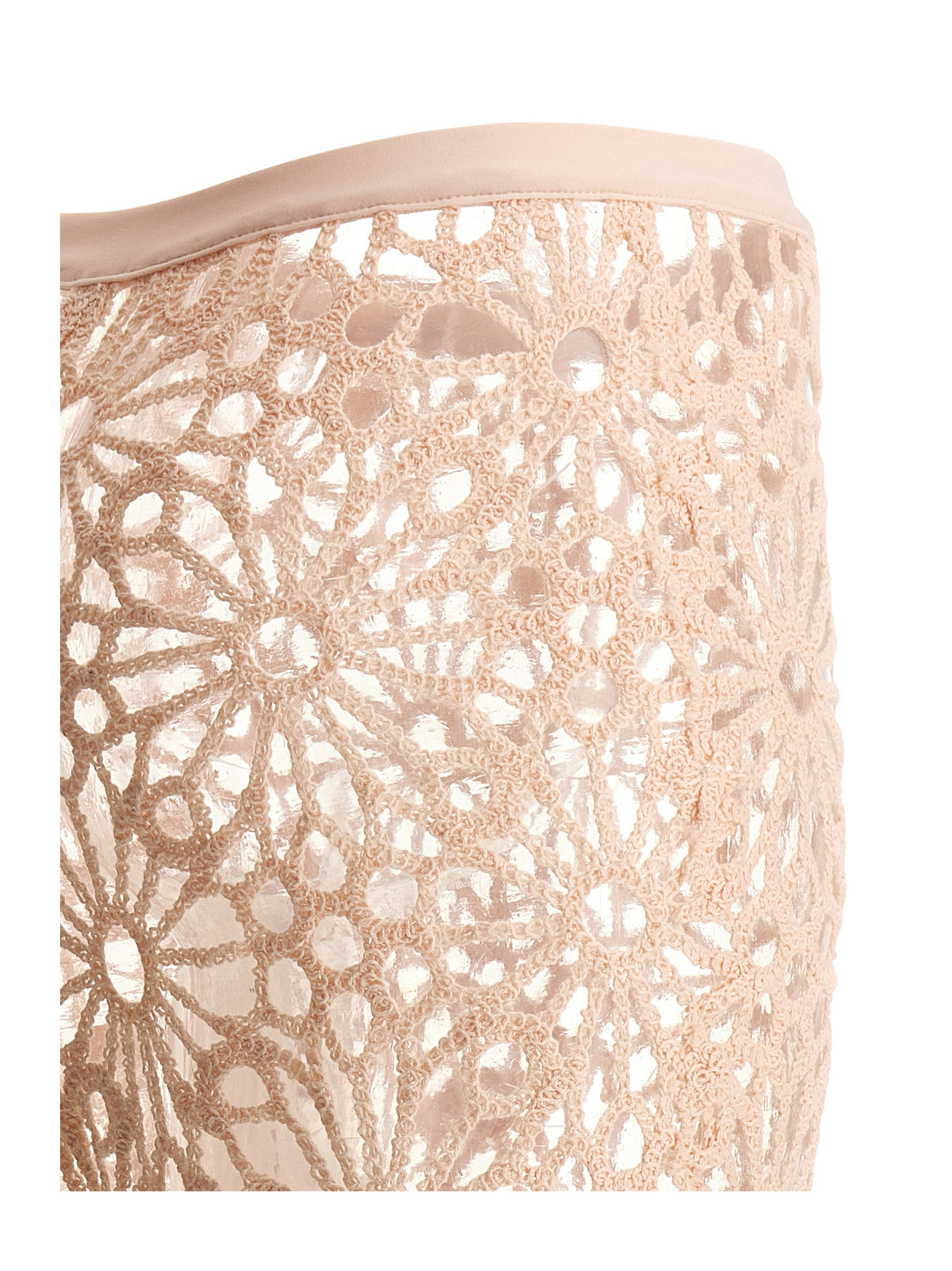 Norma Kamali Crochet Pantaloni - Rosa | 0761714f48bcf6c64f10768298b22a687e84d8be