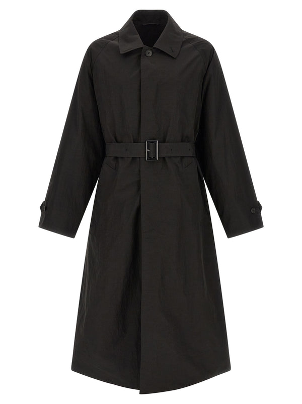 Gabardina de tejido técnico Gabardinas e impermeables Negro