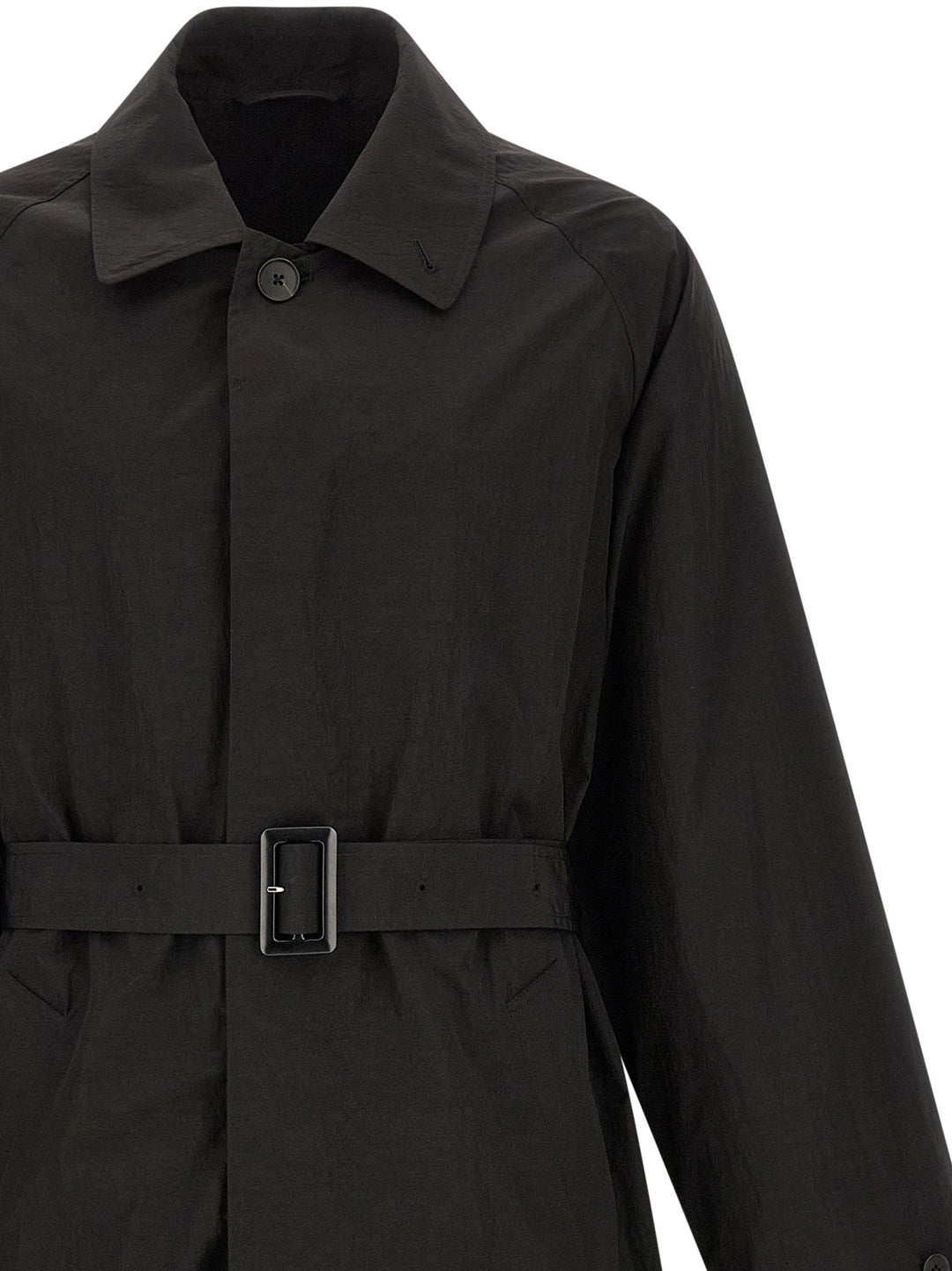 Ssstein Technical Fabric Trench Coat Trench e Impermeabili - Nero | 852595079d32d08f7861e8474dad26ec0169fdf8
