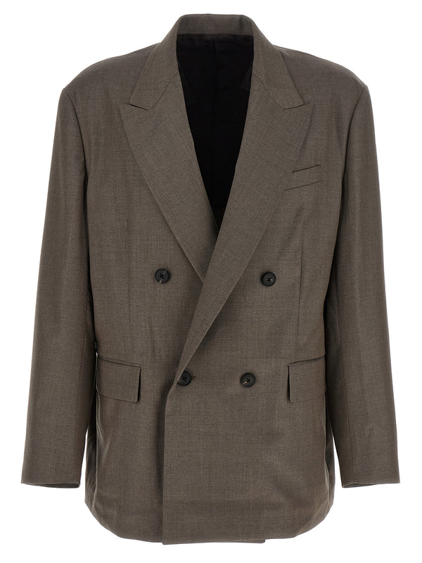 Extra Fine Wool Blazer Grigio