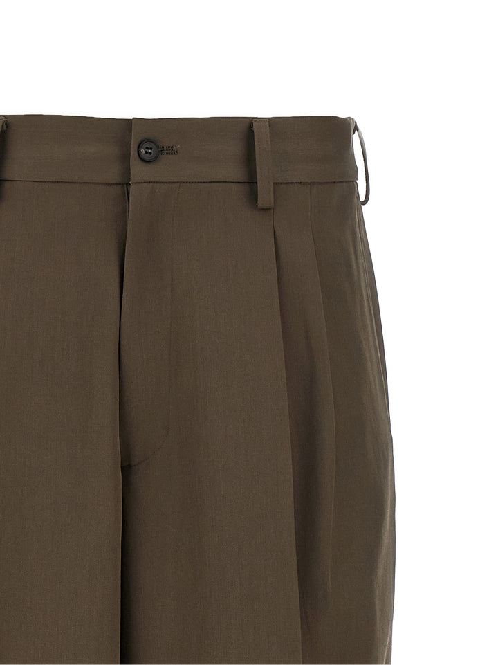 Ssstein Easy Long Wide Pantaloni - Marrone | 0ef95bf17105d465503fab570a229ef111caf949