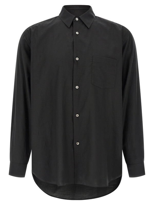 Cotton And Silk Shirt Camicie Nero