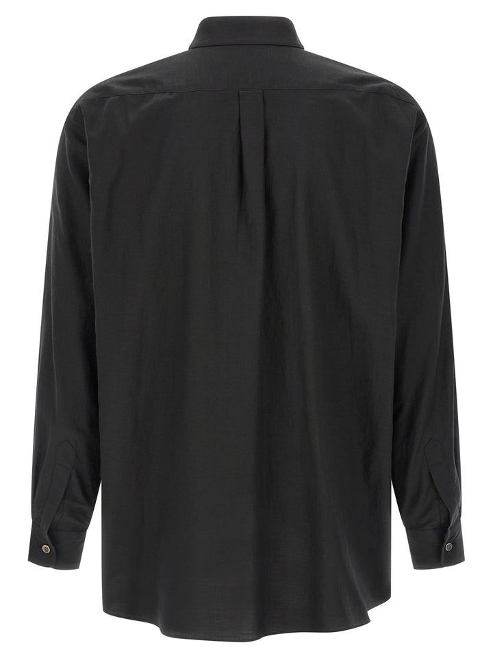 Ssstein Cotton And Silk Shirt Camicie - Nero | c76cb7053f7c795ad17f215c09554be85057ba54