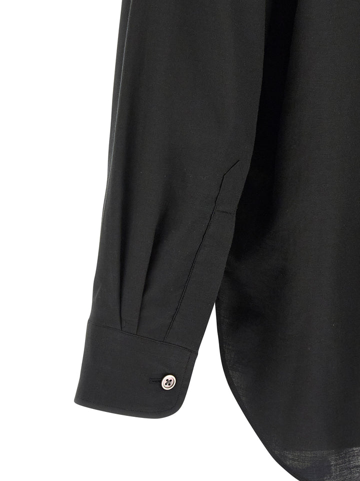 Ssstein Cotton And Silk Shirt Camicie - Nero | e31a381f9574f0477156d6bebba378cbb6c1e3bf