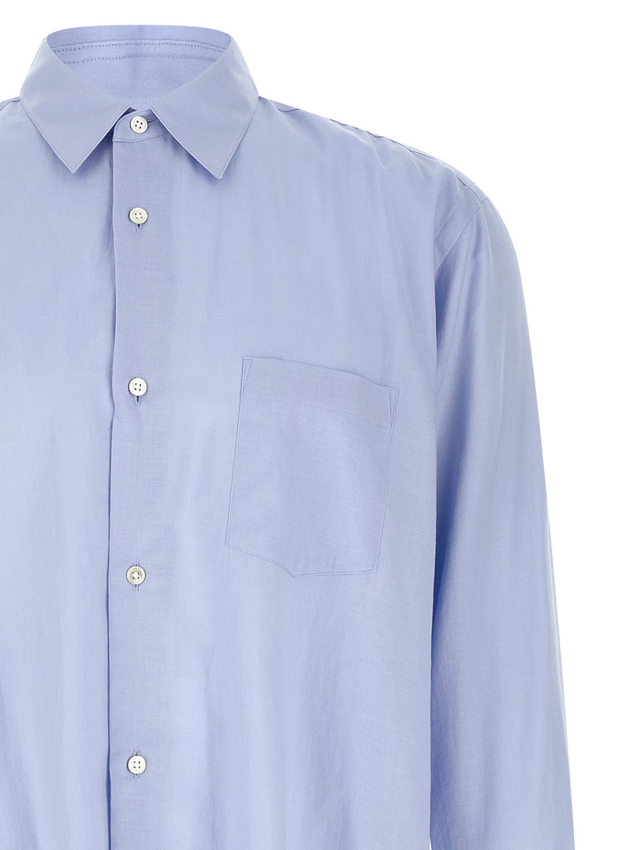 Ssstein Cotton And Silk Shirt Camicie - Celeste | 8ced04e58171e3e9cf0e76702ab27b54a735ecc2