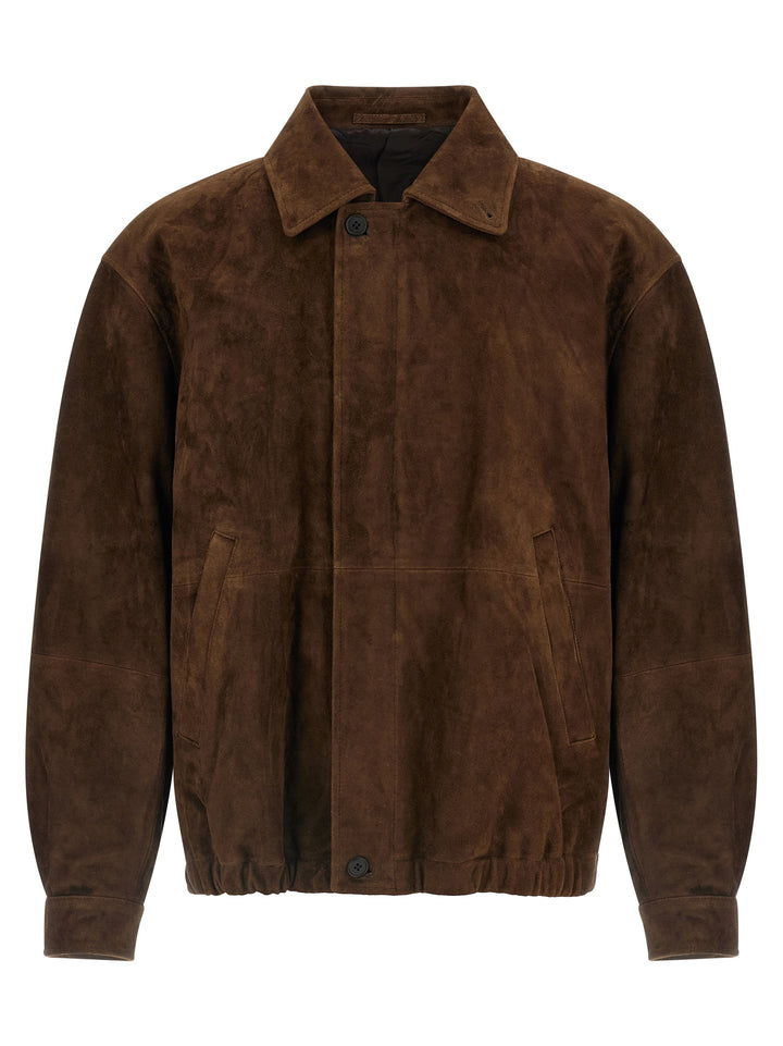 Ssstein Suede Jacket Puffer Jackets - Marrone | e6aee22bd0c4ff2a370936aac93fef27ae035dbb