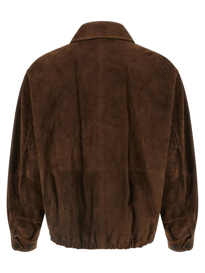 Ssstein Suede Jacket Puffer Jackets - Marrone | 44d4af57c71c52075971c83ad31caa03eb4d8874