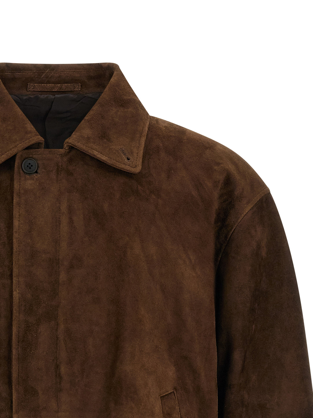 Ssstein Suede Jacket Puffer Jackets - Marrone | 078bb1c155bf77c4671b7de3f1fad4106764dfe8
