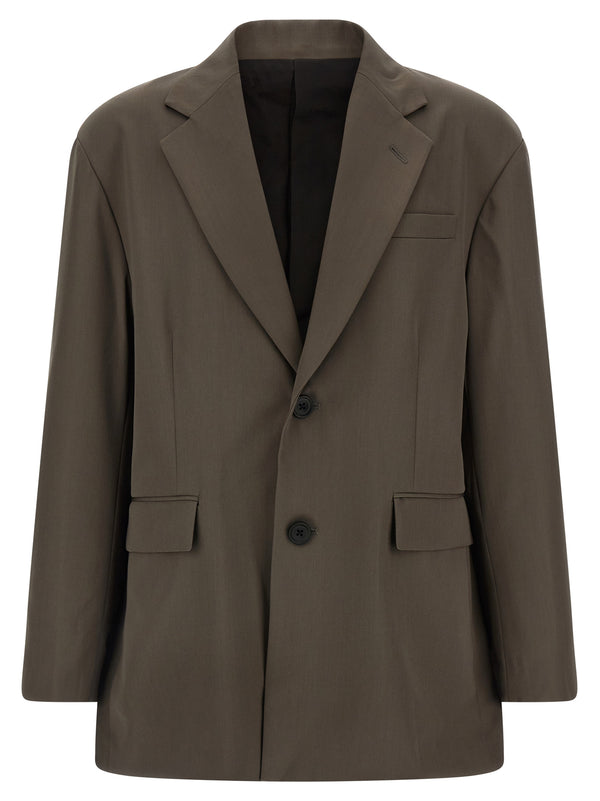 With Laces Blazer Marrone