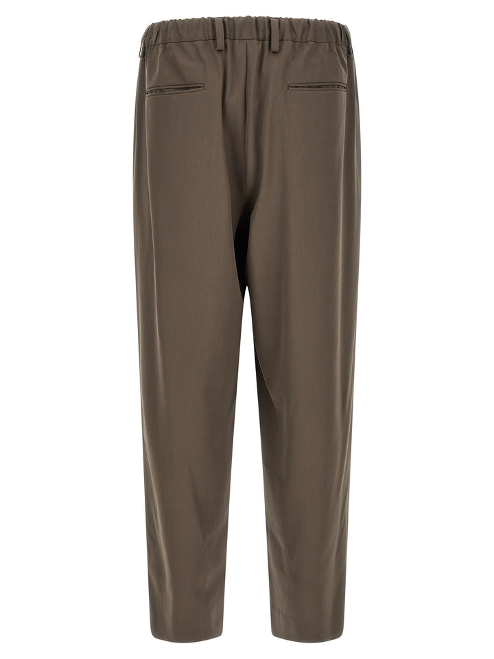 Ssstein With Pleats Pantaloni - Marrone | eb8f6d730654d61814a4ff68e9da93efe20ab870