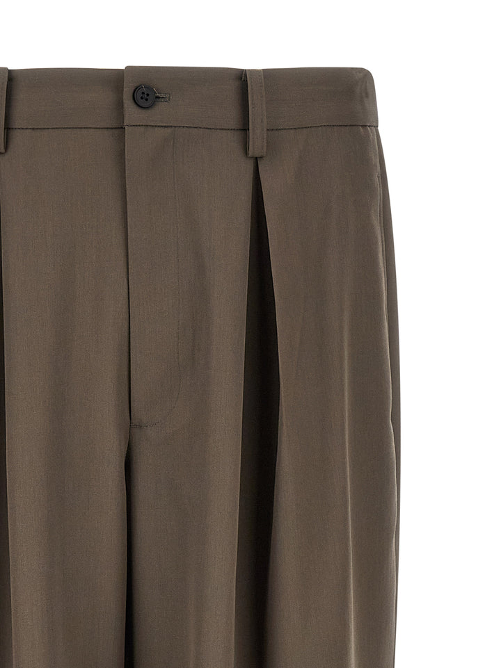 Ssstein With Pleats Pantaloni - Marrone | f352ad3b145081e5f8d540cc4eaf5698f4444896