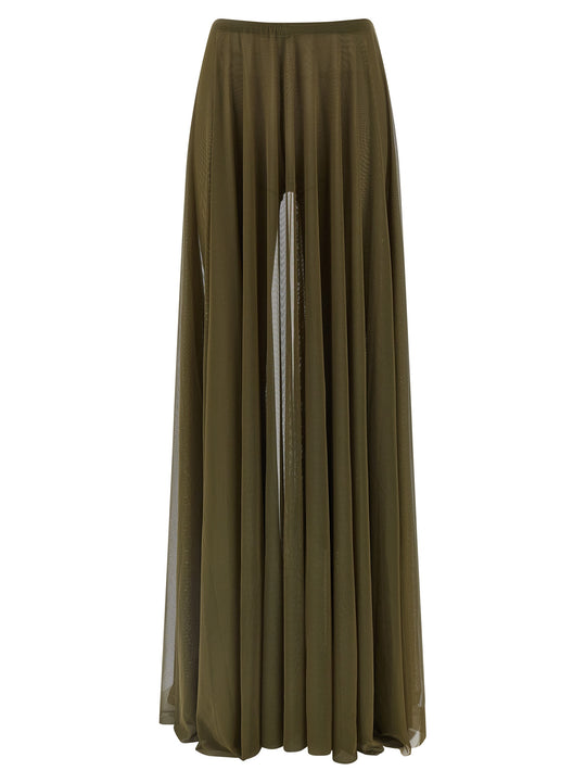 Pleated Skirt Gonne Verde