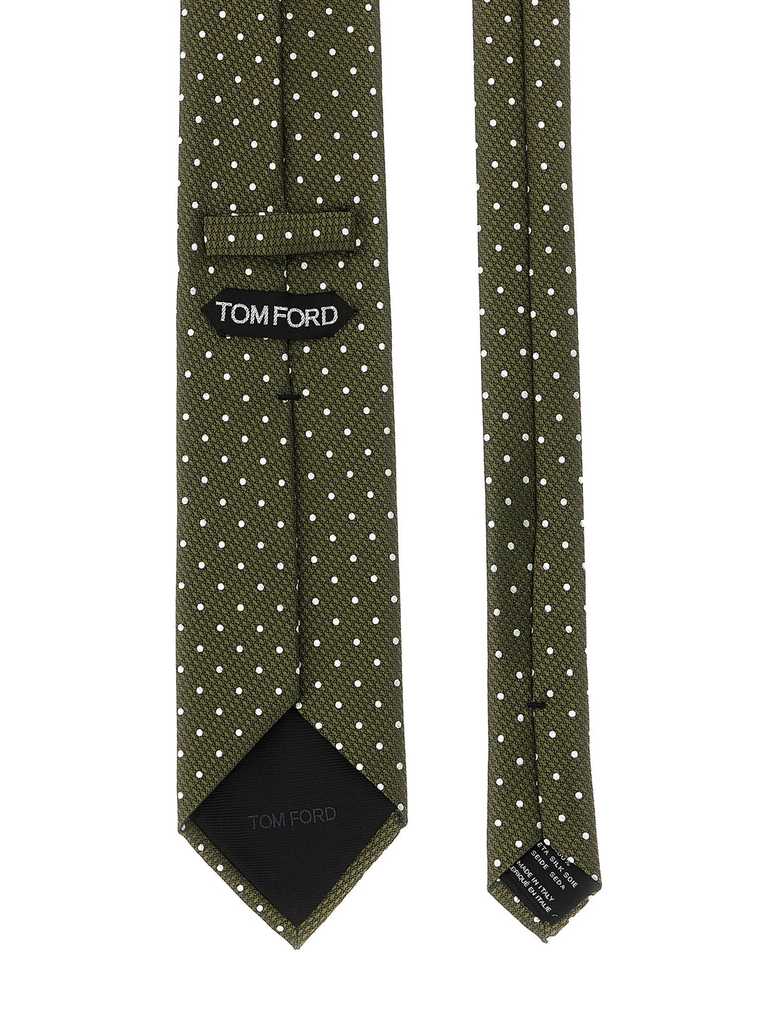 Tom Ford Polka Dot Tie Cravatte - Verde | 0acd3e25696649868b38358649bcd6bf36675e88