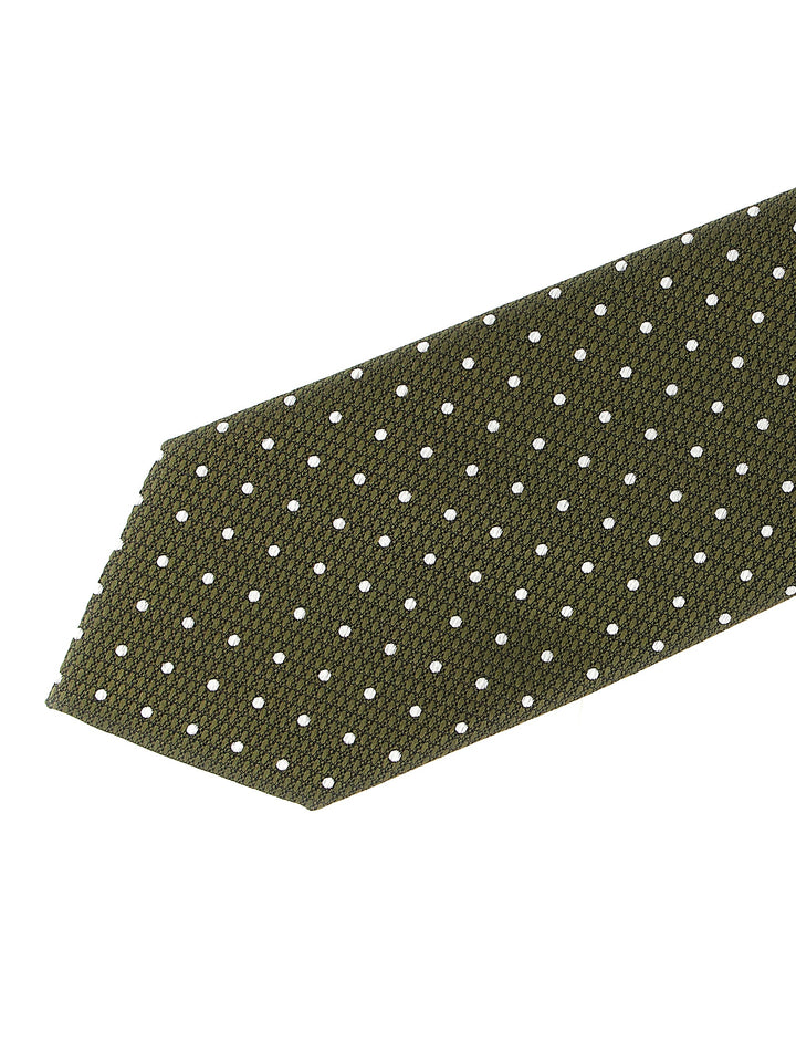Tom Ford Polka Dot Tie Cravatte - Verde | 43479b663f91a5c4afdd33ba188d30cbce942266