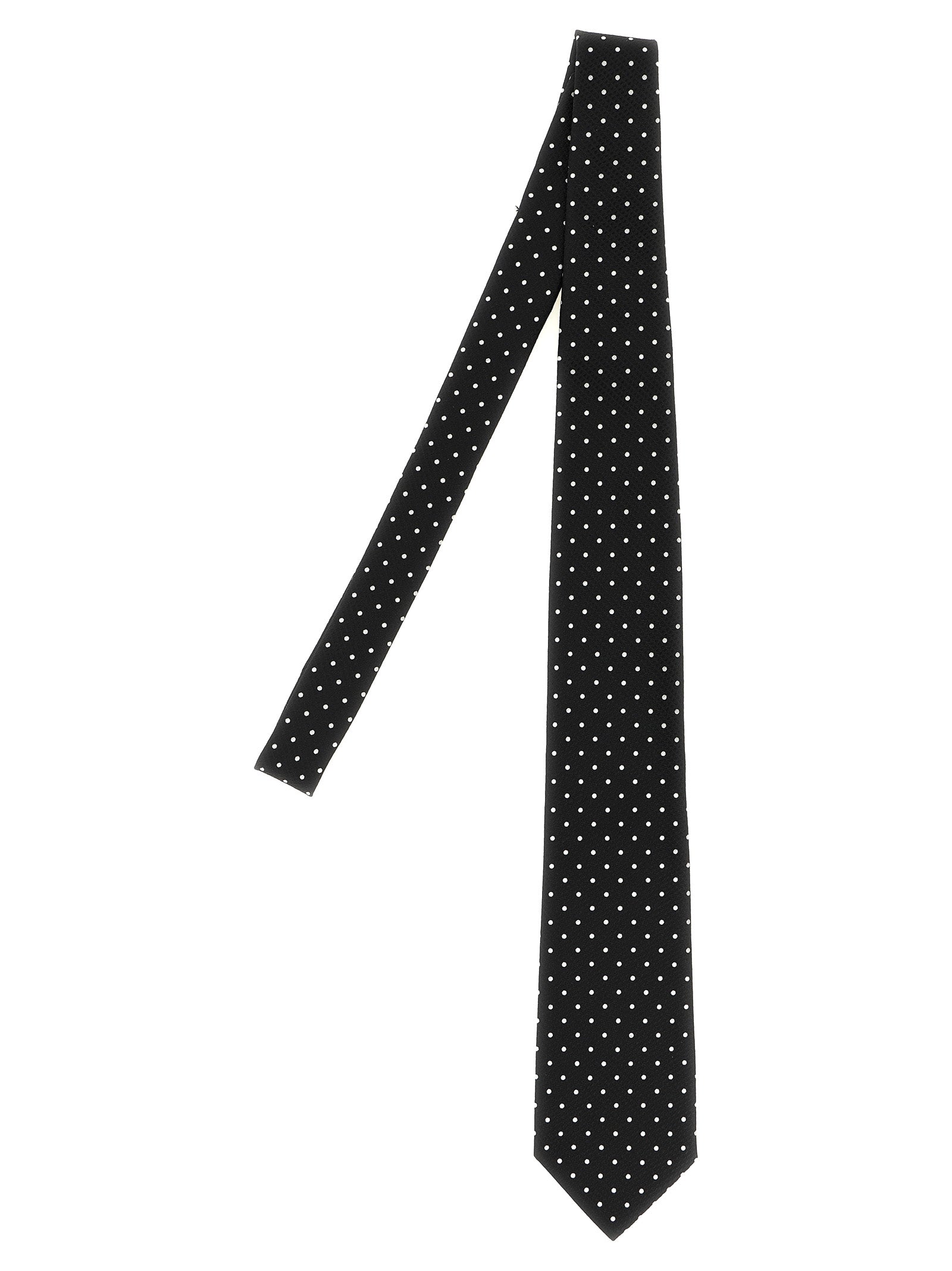 Tom Ford Polka Dot Tie Cravatte - Nero | 1e69a83e4a64a0a7edb5b1e6299e933fd7a2f7d0
