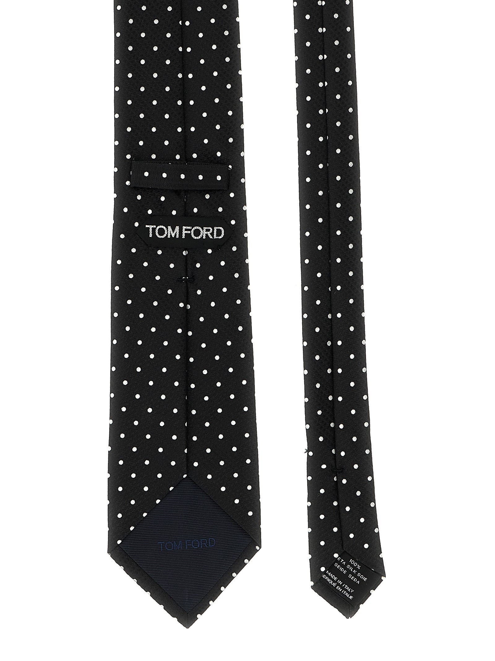 Tom Ford Polka Dot Tie Cravatte - Nero | 685f7c84c298920c9a0dced9112db4939cb5c0a1