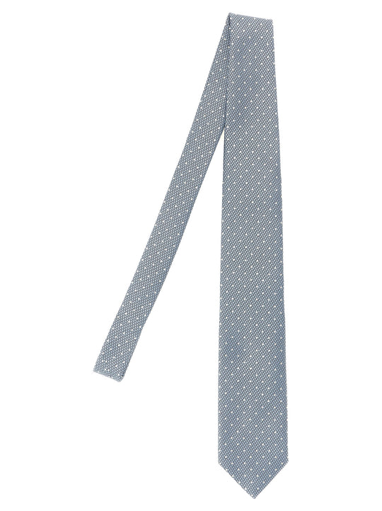 Polka Dot Tie Cravatte Celeste