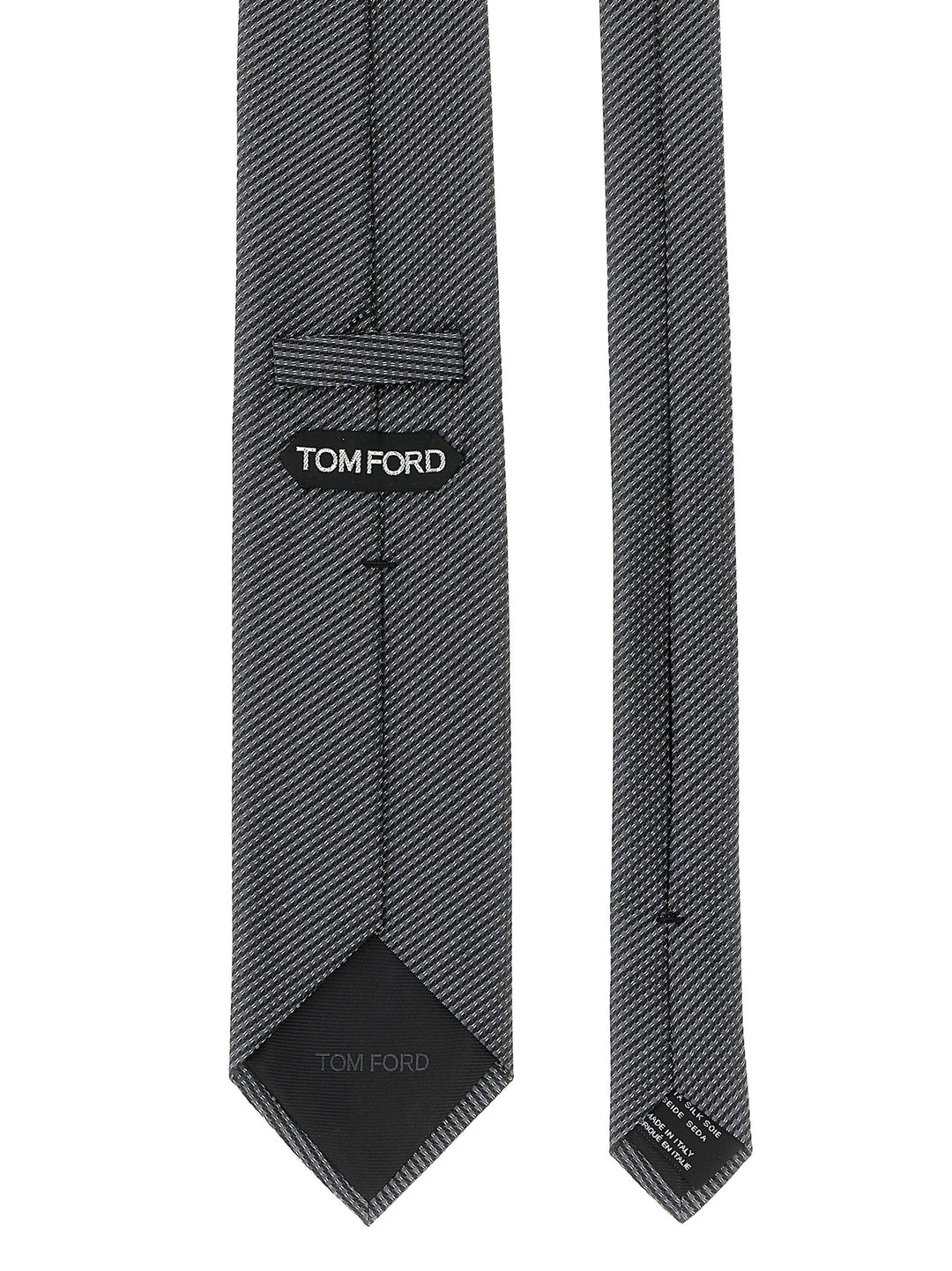 Tom Ford Jacquard Tie Cravatte - Grigio | 71e284222991fb01bf3bf6ada76d6d857ebb5507