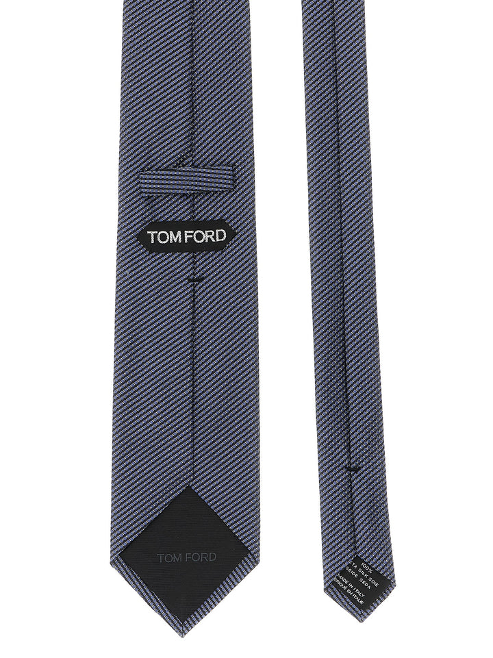Tom Ford Jacquard Tie Cravatte - Blu | 0f29d267bbcb6060790cc399a4f390e383c7eed1