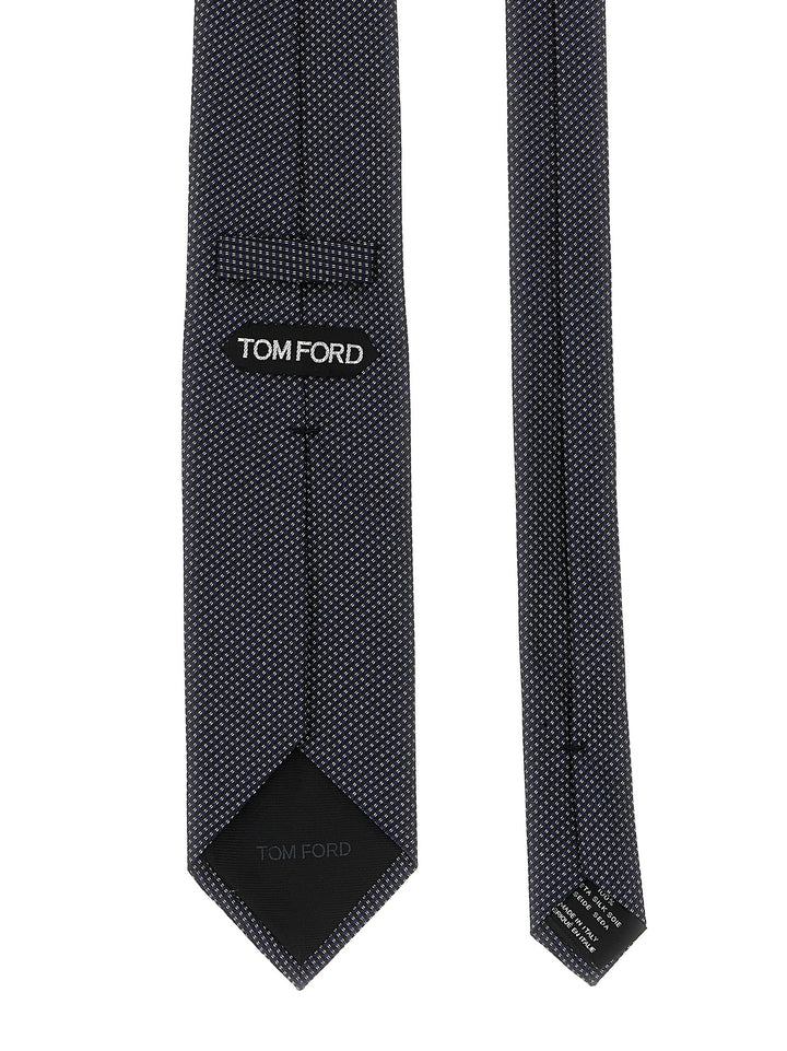 Tom Ford Jacquard Tie Cravatte - Blu | b10cedbbc7c099fc2614973087c50fbdef09e1c6