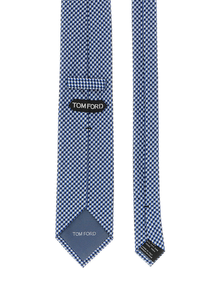 Tom Ford Tonal Star Tie Cravatte - Blu | 7d95f84c6506865461273bc51d68d01b420c1d8b